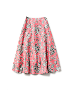 Graceful dobby stripe reversible skirt