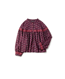 Eastern folklore smocking blouse