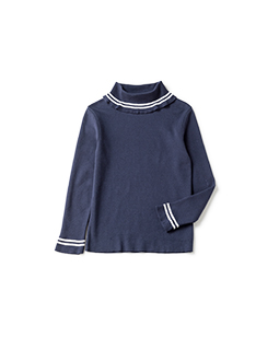 Cotton cashmere turtle sweater