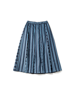 Victorian stripe gored skirt