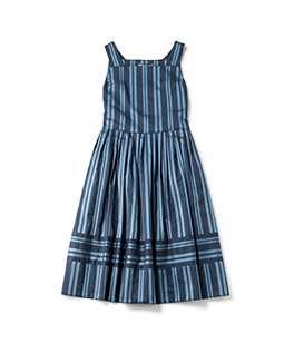 Victorian stripe tablier dress