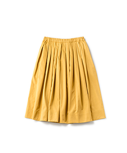 Taslan gabardine tuck skirt