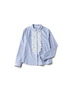 Lace frill shirt