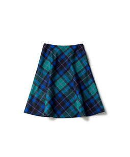 Big tartan flare skirt