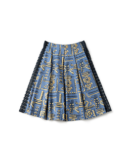 Victorian wallpaper tuck skirt