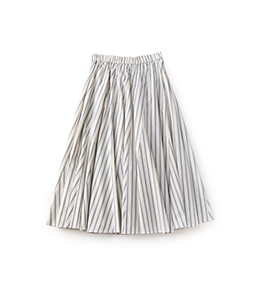 Dormitory stripe fluffy skirt