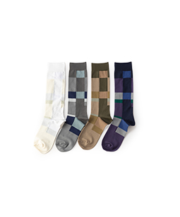 Collar palette crew socks