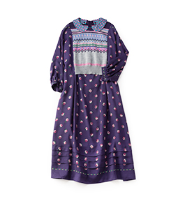 British rose grandma dress 