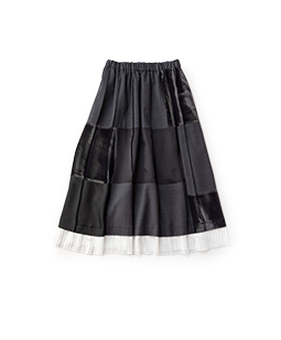 Material mix skirt