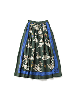 Queen's forest long skirt