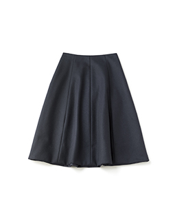 Brushed melton bell skirt