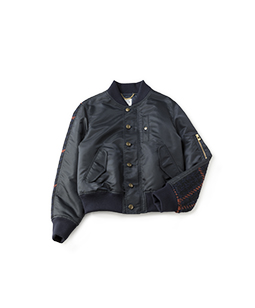 Material mix flight jacket