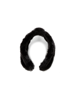 Fur ribbon ear muff