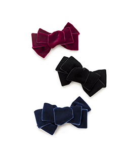 Velvet ribbon hair accessory