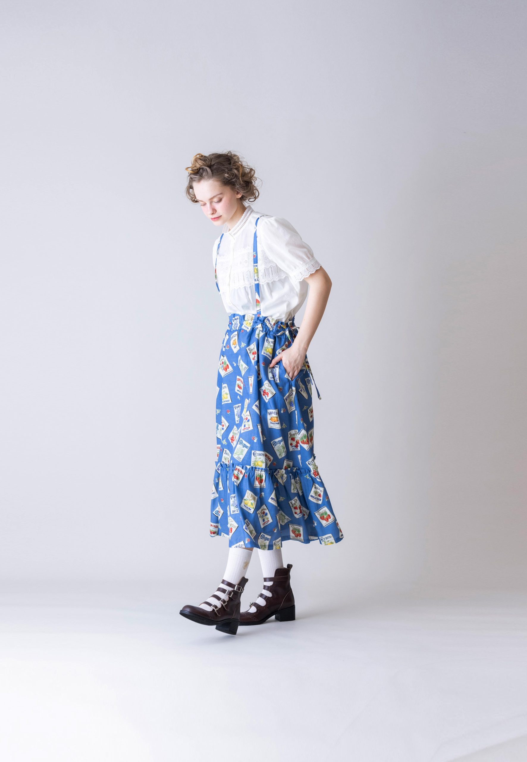 ジェーンマープル Tea for two salopette skirt