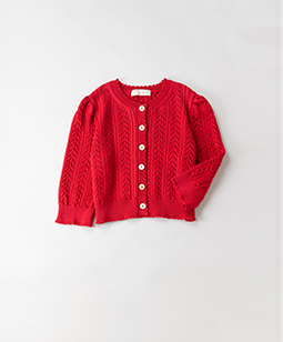 Cable stitch&crochet lace bolero