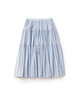 Cotton silk lawn fluffy skirt