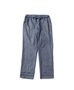 Cotton linen denim working pants