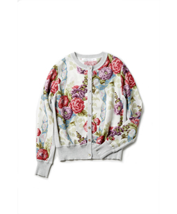 Flower Wallpaper pattern MIX cardigan 