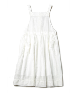 Cotton organdy salopette dress