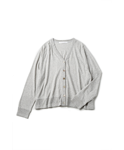 Soft T-cloth drape cardigan