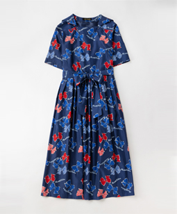 Anniversary ribbons marine collar dress