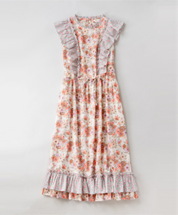 MADELEINE＆COLLEEN'S ORCHARD frill-trim dress