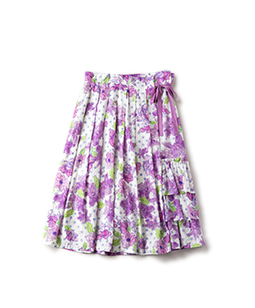 Water flower 2 face skirt