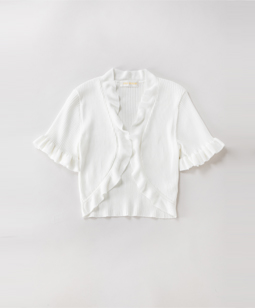Frill-trim bolero