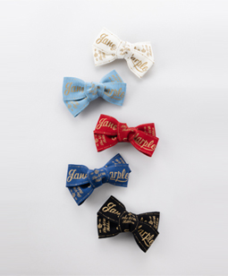Anniversary ribbon hair corsage