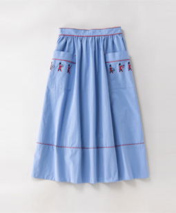 Regimental band blade-trim skirt
