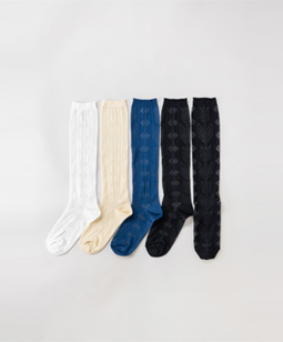 Tulip lace knee socks