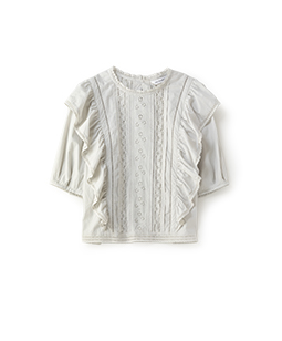 Shoulder frill victorian blouse