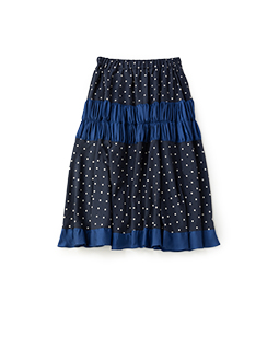 Vintage dot peasant skirt