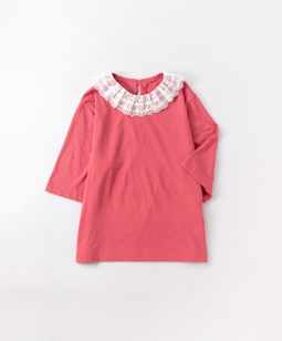 Lace collar pullover