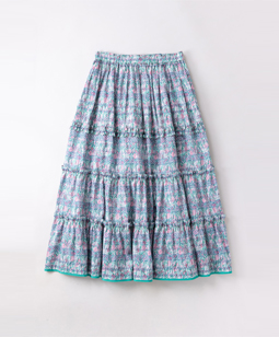 ELYSIAN SMOCK tiered skirt