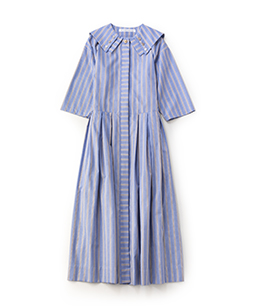Sullivan stripe puritan collar dress
