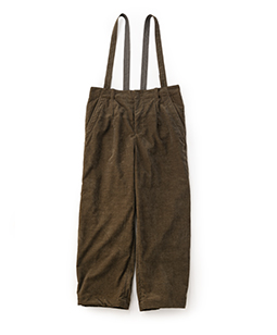 Vintage corduroy suspender pants