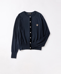 Crown embroidery cardigan 