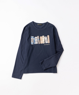 Agatha’s library embroidery pullover