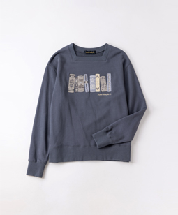 Agatha’s library embroidery sweatshirt