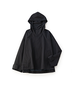 Compact tussah hooded jacket 