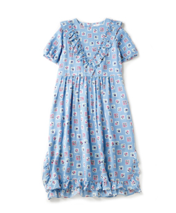 Flower Stamp empire dress