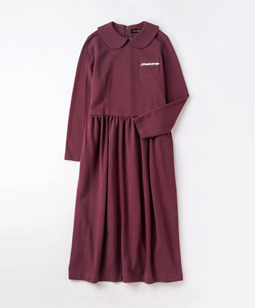 Logo lace pocket dress