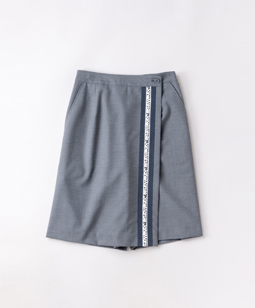 Logo lace wrapped pants