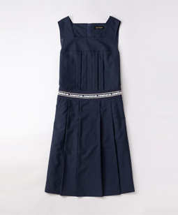Logo lace yoke dormitory dress
