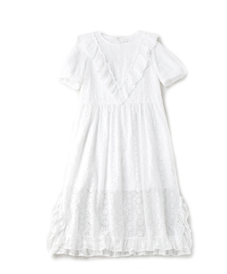 Eyelet lace empire dress