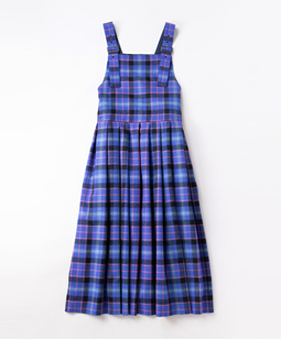 Tartan check tablier dress