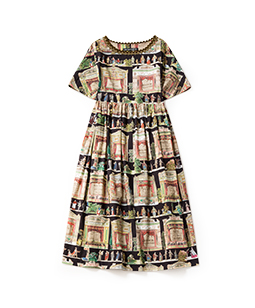 Paper theater tablier dress