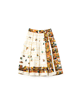 Port of the poet tuck skirt